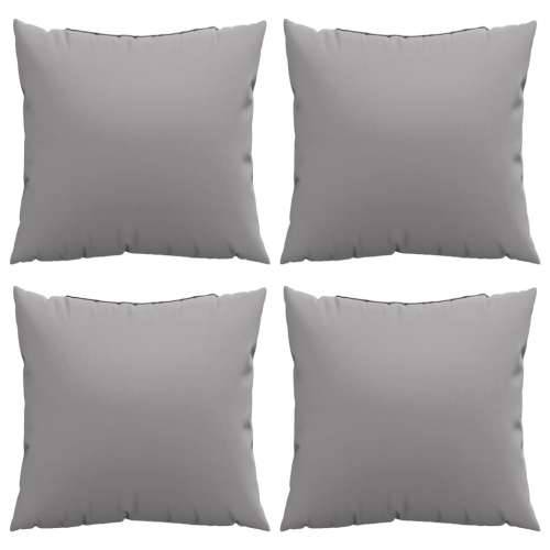 Jastuci za sofu 4 kom sivi 50 x 50 cm od tkanine - Siva 50 x 50 cm 4 Cijena