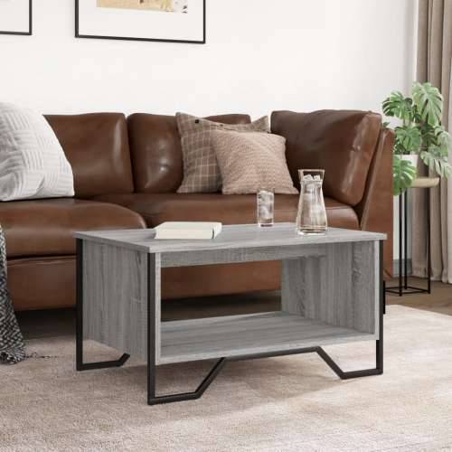 Stolić za kavu boja hrasta 75x51x40 cm konstruirano drvo - Sivi hrast sonoma 1 75 cm Cijena