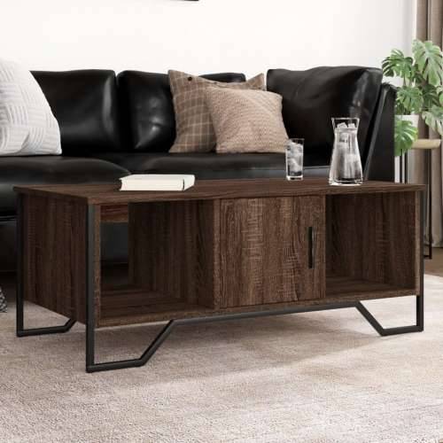 Stolić za kavu smeđa boja hrasta 100x51x40 cm konstruirano drvo - Smeđi hrast 1 Cijena