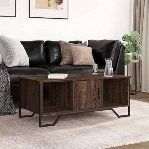 Stolić za kavu smeđa boja hrasta 100x51x40 cm konstruirano drvo - Smeđi hrast 1 Cijena