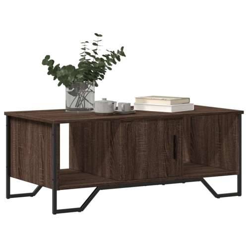 Stolić za kavu smeđa boja hrasta 100x51x40 cm konstruirano drvo - Smeđi hrast 1 Cijena