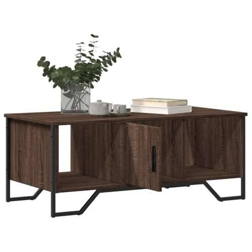 Stolić za kavu smeđa boja hrasta 100x51x40 cm konstruirano drvo - Smeđi hrast 1 Cijena