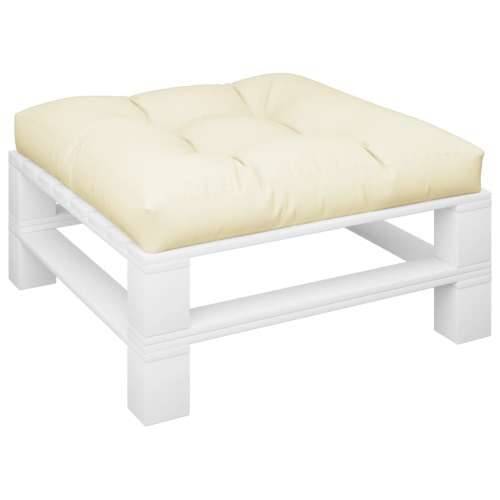 Jastuk za palete krem 70 x 70 x 12 cm od tkanine - Krema 70 x 70 x 12 cm 1 Cijena