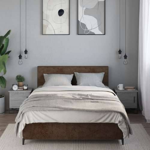 Noćni ormarići 2 kom boja hrasta sonome 40x30x40 cm drveni - Sivi hrast sonoma 2 Cijena