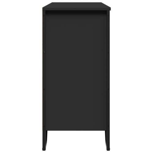 Komoda crna 101 x 35,5 x 74,5 cm od konstruiranog drva - Crna 1 101 cm Cijena