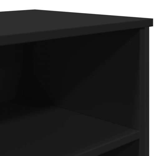 Komoda crna 101 x 35,5 x 74,5 cm od konstruiranog drva - Crna 1 101 cm Cijena