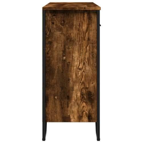 Komoda boja dimljenog hrasta 97x32,5x74,5 cm konstruirano drvo - Dimljeni hrast 1 Cijena