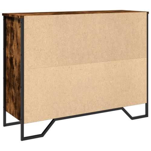 Komoda boja dimljenog hrasta 97x32,5x74,5 cm konstruirano drvo - Dimljeni hrast 1 Cijena