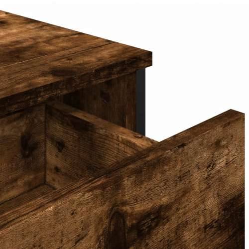 Komoda boja dimljenog hrasta 97x32,5x74,5 cm konstruirano drvo - Dimljeni hrast 1 Cijena