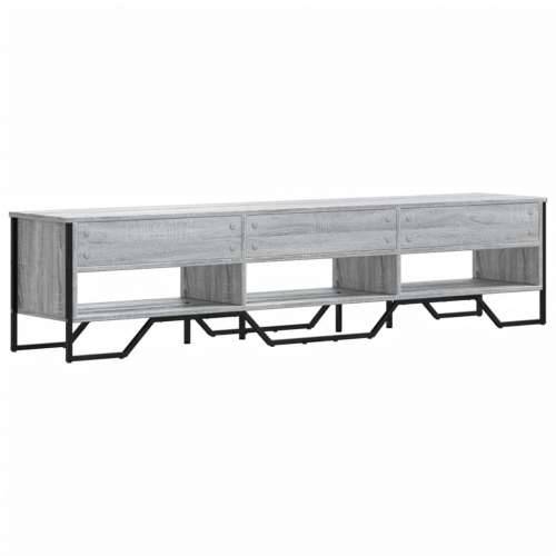 TV ormarić siva boja hrasta 180x34x41 cm konstruirano drvo - Sivi hrast sonoma 1 180 cm Cijena