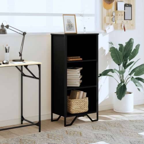 Regal za knjige crni 50 x 31 x 106 cm od konstruiranog drva - Crna 1 106 cm 50 cm Cijena