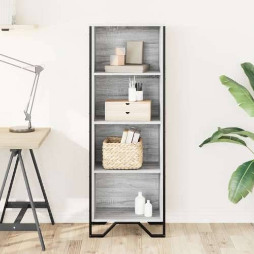 Regal za knjige boja hrasta 50x31x137,5 cm konstruirano drvo - Sivi hrast sonoma 1 137.5 cm 50 cm Cijena