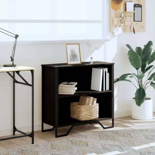 Regal za knjige crni 80x31x74,5 cm od konstruiranog drva - Crna 1 74.5 cm 80 cm Cijena