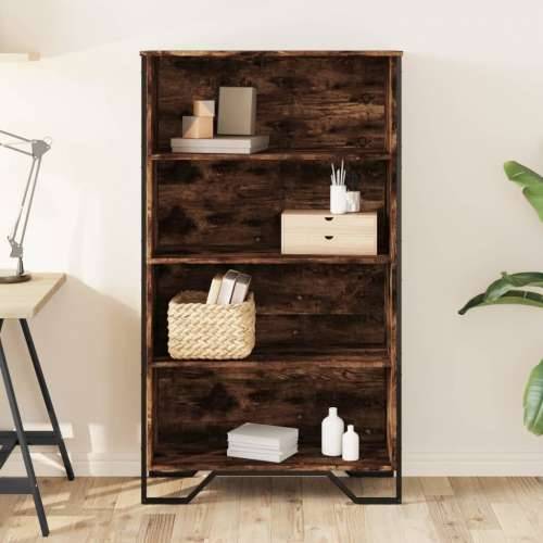 Regal za knjige boja hrasta 80x31x137,5 cm konstruirano drvo - Dimljeni hrast 1 137.5 cm 80 cm Cijena