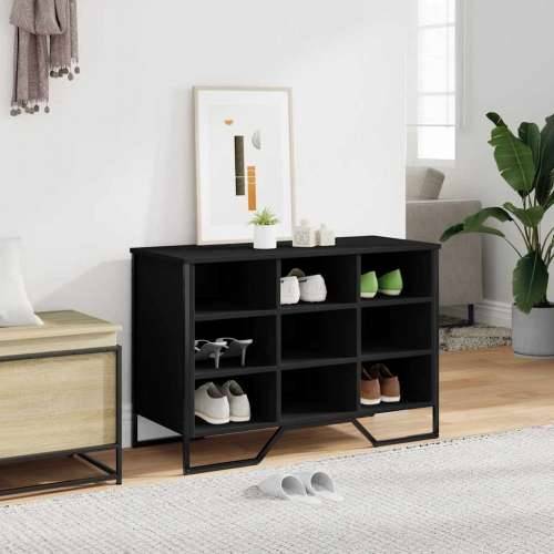 Ormarić za cipele crni 90x38x61,5 cm od konstruiranog drva - Crna 1 61.5 cm Cijena