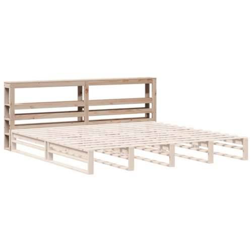 Uzglavlje s policama 180 cm od masive borovine - Prirodna 186 x 19 x 82 cm 1 Cijena