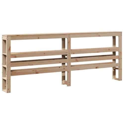 Uzglavlje s policama 180 cm od masive borovine - Prirodna 186 x 19 x 82 cm 1 Cijena