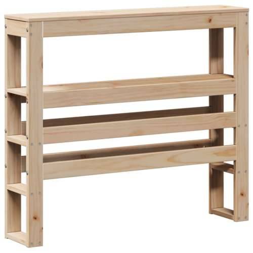 Uzglavlje s policama 90 cm od masive borovine - Prirodna 96 x 19 x 82 cm 1 Cijena