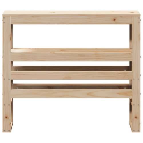 Uzglavlje s policama 90 cm od masive borovine - Prirodna 96 x 19 x 82 cm 1 Cijena