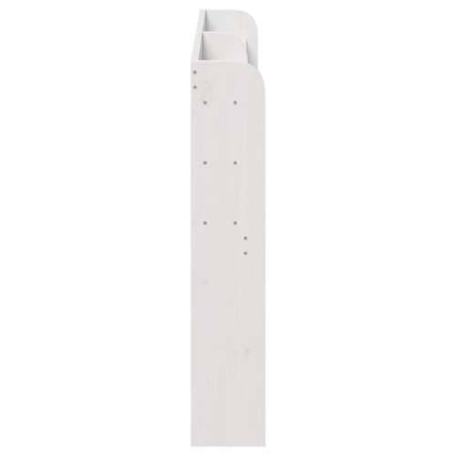 Uzglavlje s policama bijeli 160 cm od masive borovine - Bijela 170 x 16 x 82 cm 1 Cijena