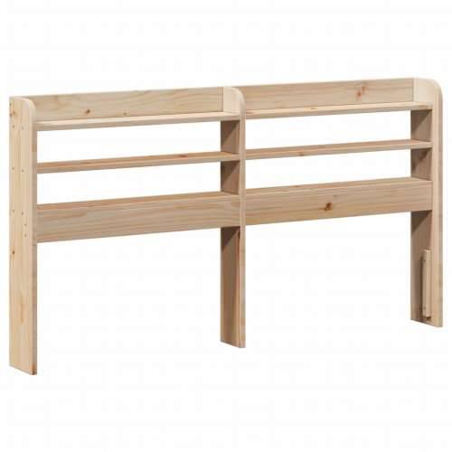 Uzglavlje s policama 135 cm od masive borovine - Prirodna 145 x 16 x 82 cm 1 Cijena