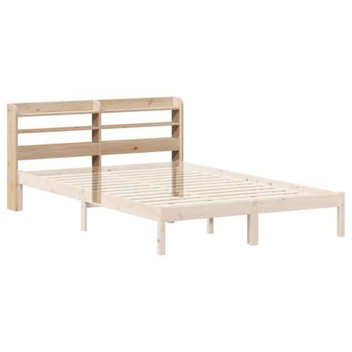 Uzglavlje s policama 135 cm od masive borovine - Prirodna 145 x 16 x 82 cm 1 Cijena