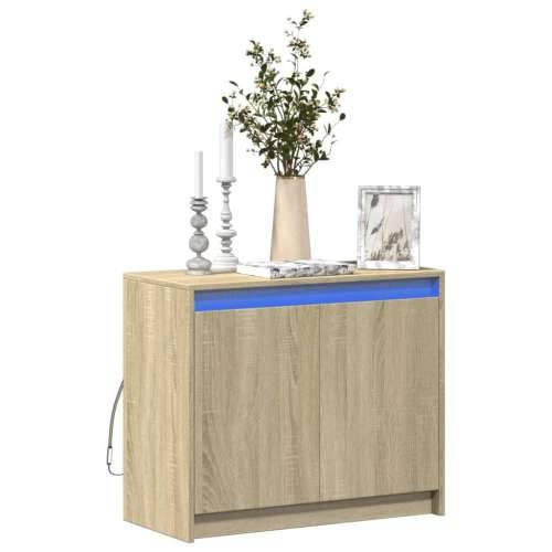 Komoda s LED boja hrasta sonome 72x34x61 cm konstruirano drvo - sonoma hrast 1 Cijena