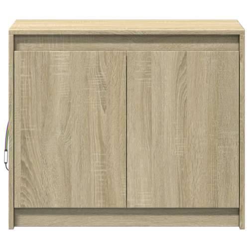 Komoda s LED boja hrasta sonome 72x34x61 cm konstruirano drvo - sonoma hrast 1 Cijena