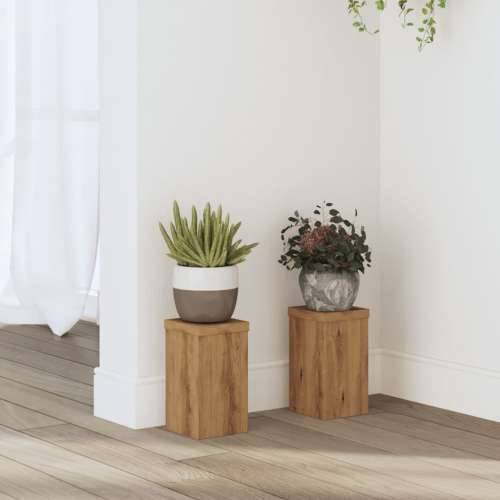 Stalci za biljke 2 kom boja hrasta 10x10x18 cm drveni - Boja hrasta 10 x 10 x 18 cm 2 Cijena