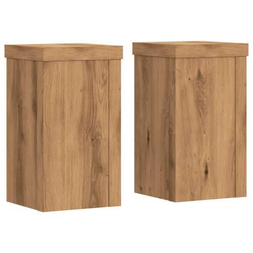 Stalci za biljke 2 kom boja hrasta 10x10x18 cm drveni - Boja hrasta 10 x 10 x 18 cm 2 Cijena