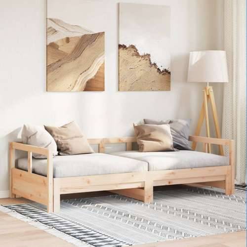 Dnevni krevet bez madraca 80 x 200 cm od masivne borovine - Prirodna 80 x 200 cm Ne Cijena