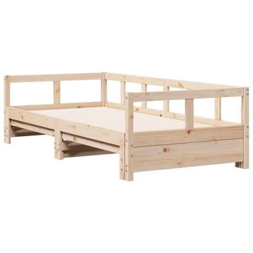 Dnevni krevet bez madraca 80 x 200 cm od masivne borovine - Prirodna 80 x 200 cm Ne Cijena