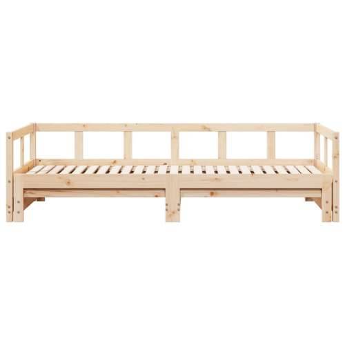 Dnevni krevet bez madraca 80 x 200 cm od masivne borovine - Prirodna 80 x 200 cm Ne Cijena