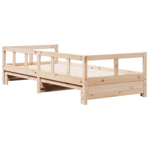 Dnevni krevet bez madraca 80 x 200 cm od masivne borovine - Prirodna 80 x 200 cm Ne Cijena