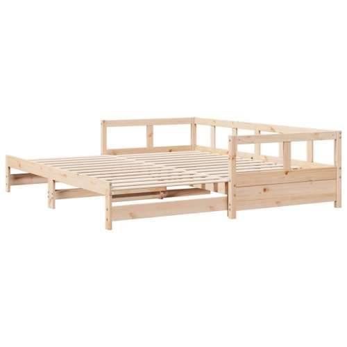 Dnevni krevet bez madraca 80 x 200 cm od masivne borovine - Prirodna 80 x 200 cm Ne Cijena