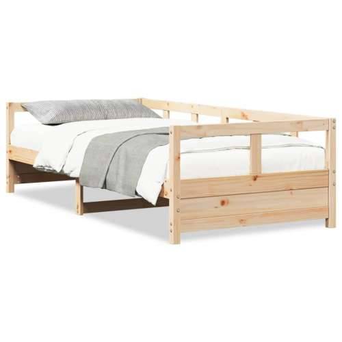Dnevni krevet prirodni 90 x 200 cm od masivne borovine - Prirodna 90 x 200 cm Ne Cijena