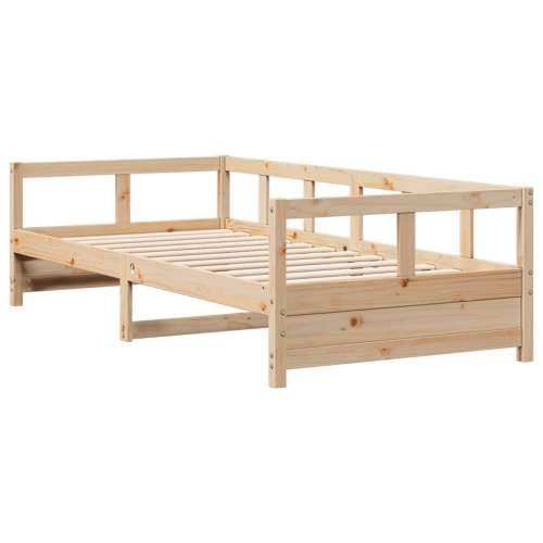 Dnevni krevet prirodni 90 x 200 cm od masivne borovine - Prirodna 90 x 200 cm Ne Cijena