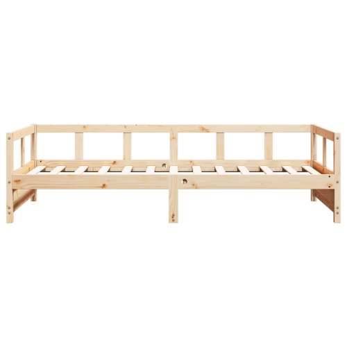 Dnevni krevet prirodni 90 x 200 cm od masivne borovine - Prirodna 90 x 200 cm Ne Cijena