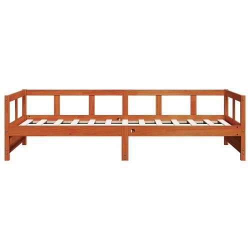 Dnevni krevet bez madraca voštano smeđi 90 x 200 cm od borovine - Voštano smeđa 90 x 200 cm Ne Cijena
