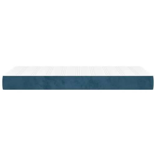 Madrac s oprugama tamnoplavi 90x220x20 cm baršunasti - Tamno plava 90 x 220 cm 1 Cijena