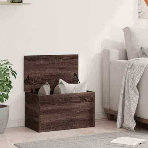 Kutija za pohranu boja hrasta 60 x 35 x 35 cm konstruirano drvo - Smeđi hrast 60 x 35 x 35 cm 1 Cijena