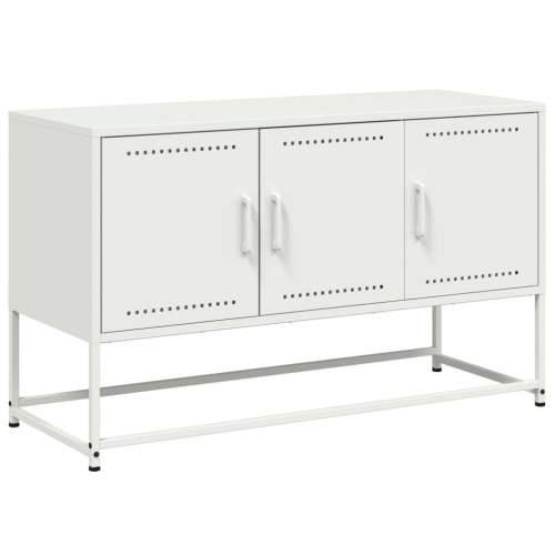 TV ormarić bijeli 100,5 x 39 x 60,5 cm čelični - Bijela 1 Cijena