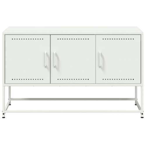 TV ormarić bijeli 100,5 x 39 x 60,5 cm čelični - Bijela 1 Cijena