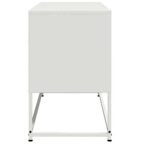 TV ormarić bijeli 100,5 x 39 x 60,5 cm čelični - Bijela 1 Cijena
