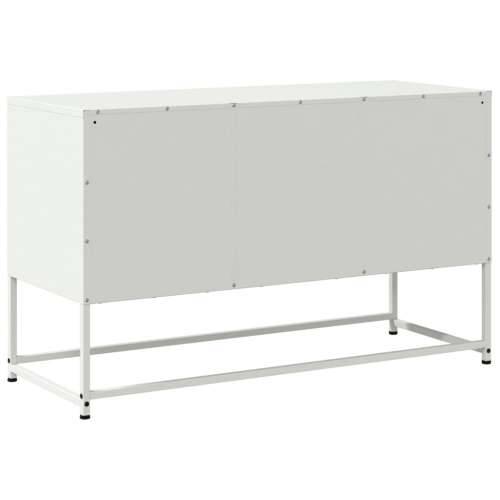 TV ormarić bijeli 100,5 x 39 x 60,5 cm čelični - Bijela 1 Cijena