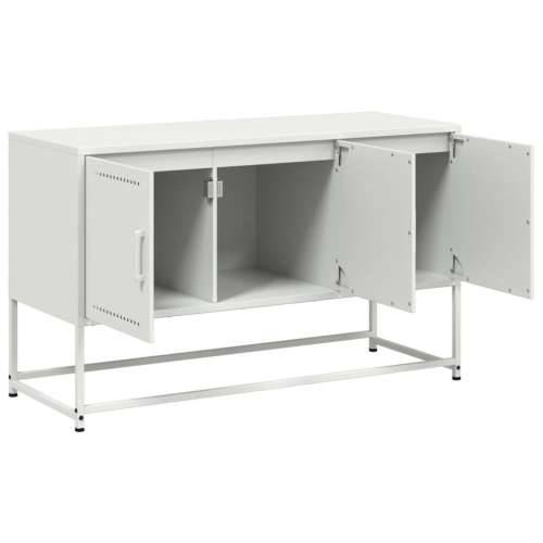 TV ormarić bijeli 100,5 x 39 x 60,5 cm čelični - Bijela 1 Cijena