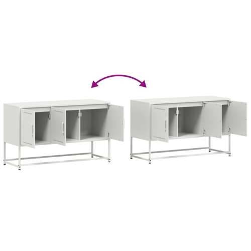TV ormarić bijeli 100,5 x 39 x 60,5 cm čelični - Bijela 1 Cijena