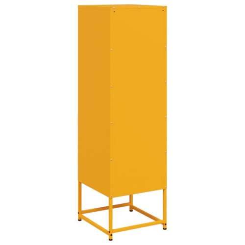 Visoka komoda boja senfa 36x39x123 cm čelična Žuta 1 Cijena