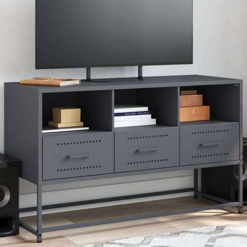 TV ormarić antracit 100,5x39x60,5 cm čelični - Antracit 1 Cijena