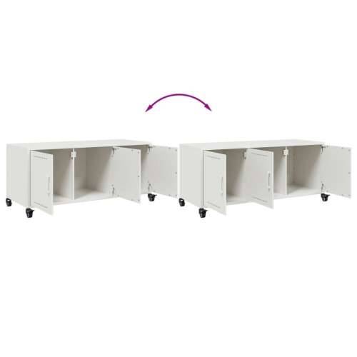 TV ormarić bijeli 100,5 x 39 x 43,5 cm čelik - Bijela 1 Cijena